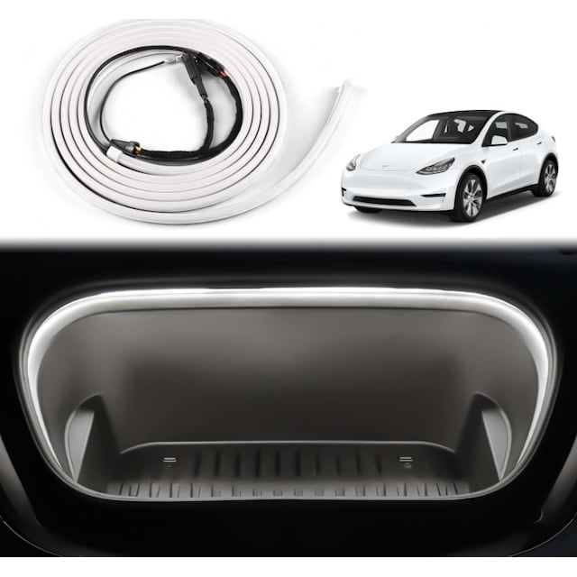 Hvid LED lysstribe til frunk - Tesla 3/Y