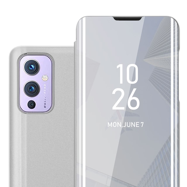 OnePlus 9 Pungetui Cover Case (Sølv)