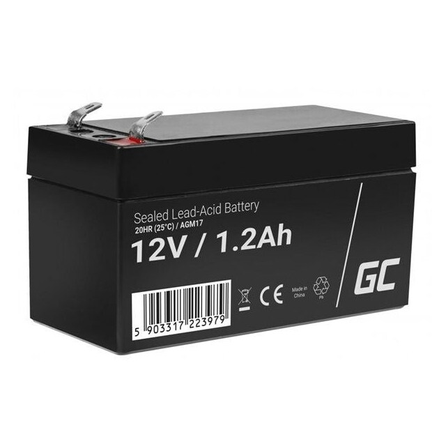 Green Cell AGM Batteri 12V 1.2Ah