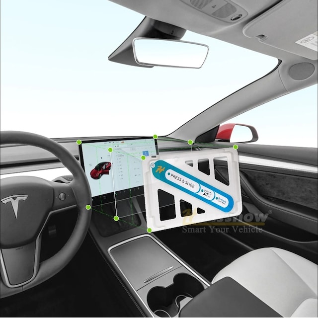 Skærmbeskytter i MAT hærdet glas - Tesla 3/Y