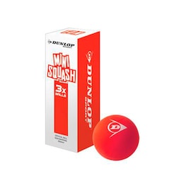 Dunlop SAC Fun Mini Rød 3-pak - Squashbolde