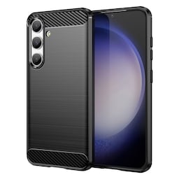 Til Samsung Galaxy S24 Cover Til Telefon TPU Carbon Fiber Texture Slim-Fit