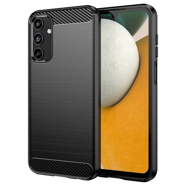 Til Samsung Galaxy A15 Cover Til Telefon TPU Carbon Fiber Texture Slim-Fit