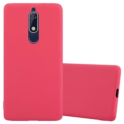 Cover Nokia 5.1 Etui Case (Rød)