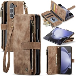 CaseMe Samsung Z Fold5 CaseMe Big Wallet Pungetui - Brun
