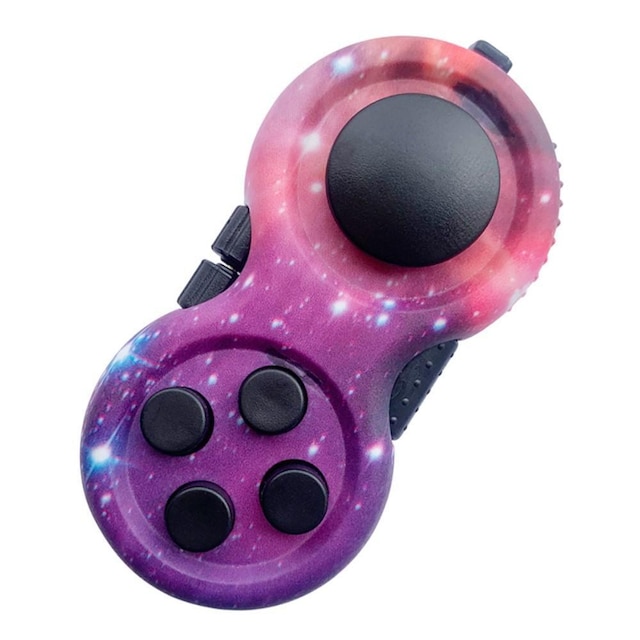 Fidget Spinner Stressaflastende Joy-Stick med nøglering - Nebula