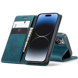 CaseMe Smart Magnet FlipCase Apple iPhone 15 Plus - Blå