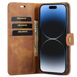 Wallet DG-Ming 2i1 Apple iPhone 15 Plus - Brun