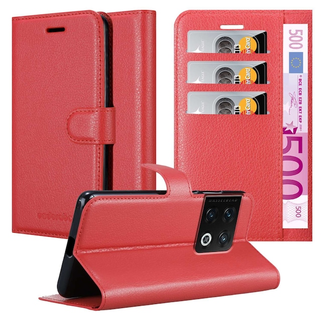 OnePlus 10 PRO 5G Pungetui Cover Case (Rød)