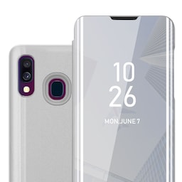 Samsung Galaxy A40 Pungetui Cover Case (Sølv)