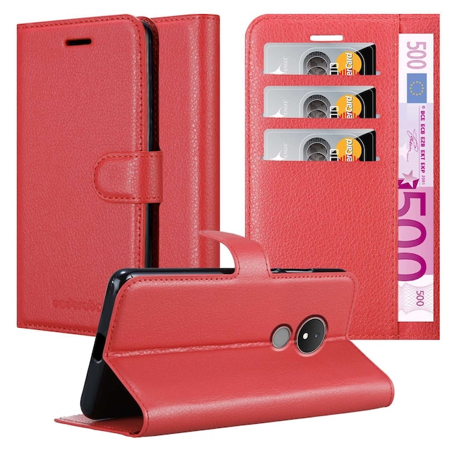 Nokia C21 Pungetui Cover Case (Rød)