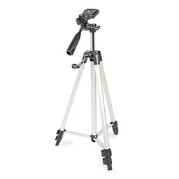 Foto-/videostativ Pan & Tilt, max 3 kg, 127 cm - Sølv