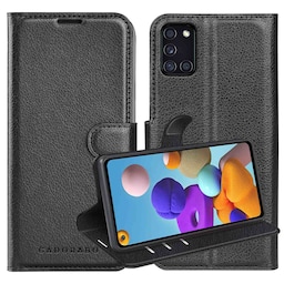 Samsung Galaxy A21s Pungetui Cover Case (Sort)