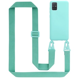 Samsung Galaxy A71 4G Etui Cover Kæde (Turkis)