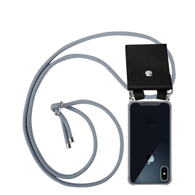 iPhone X / XS Etui Cover Kæde (Grå)