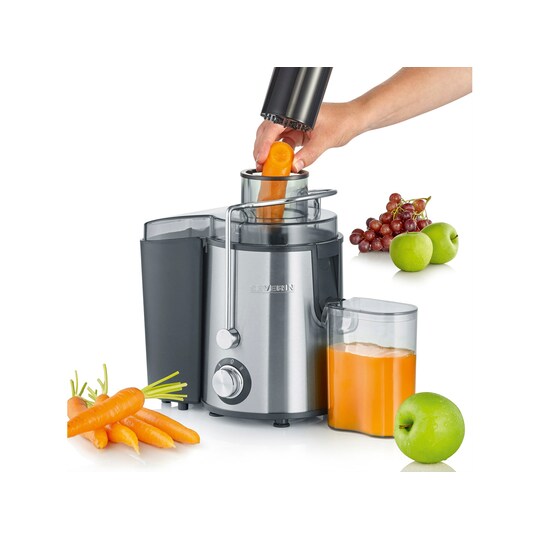 Severin Juicer 500 ml 400 watt Stål/sort