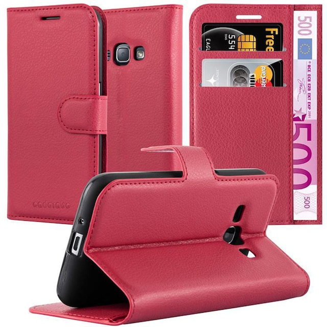 Samsung Galaxy J1 2015 Pungetui Cover Case (Rød)