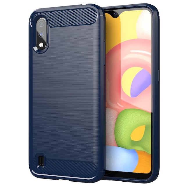 Samsung Galaxy A01 Cover TPU Etui (Blå)