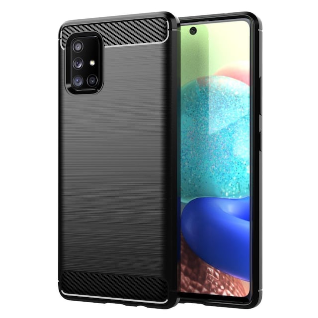 Samsung Galaxy A71 4G Cover TPU Etui (Sort)