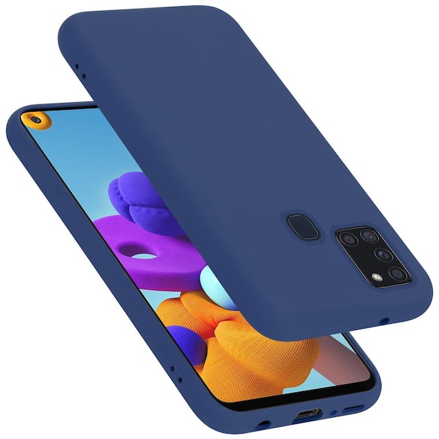 Samsung Galaxy A21s Cover Etui Case (Blå)