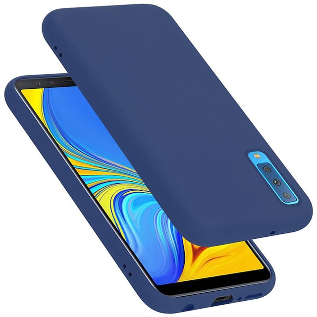 Samsung Galaxy A7 2018 Cover Etui Case (Blå)