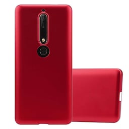 Nokia 6.1 Cover Etui Case (Rød)