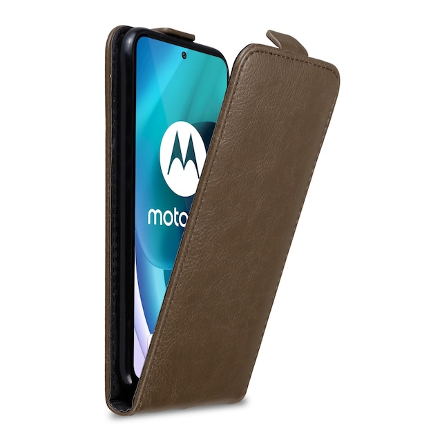 Motorola MOTO G71 5G Pungetui Flip Cover (Brun)