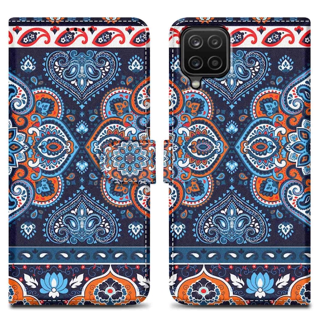 Samsung Galaxy A12 / M12 Pungetui Cover Case (Blå)