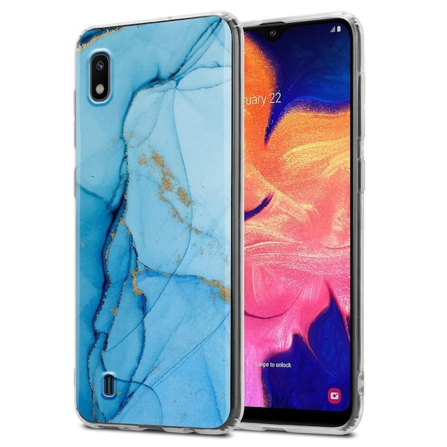 Samsung Galaxy A10 / M10 Pungetui Cover Case (Blå)