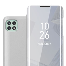 Samsung Galaxy A22 5G Pungetui Cover Case (Sølv)