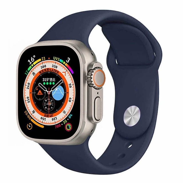 Sport Urrem Apple Watch Ultra (49mm) - Blåsort
