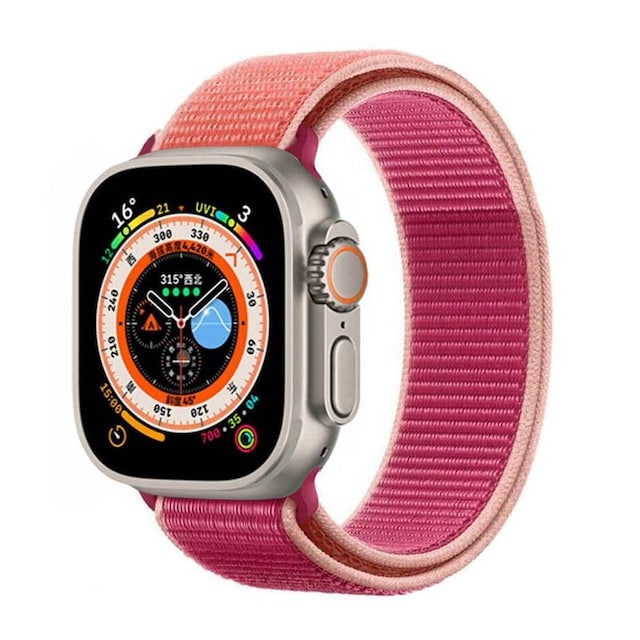 Nylon Urrem Apple Watch Ultra (49mm) - Pomegranate