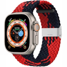 Flettet Urrem Apple Watch Ultra (49mm) - Redblack
