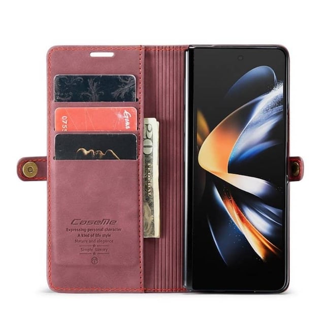 CaseMe FlipCase Samsung Galaxy Z Fold 5 - Vinrød