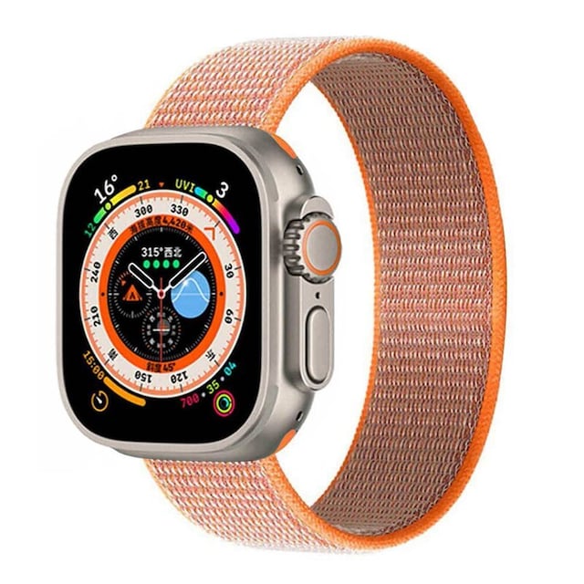 Nylon Urrem Apple Watch Ultra (49mm) - Spicy Orange