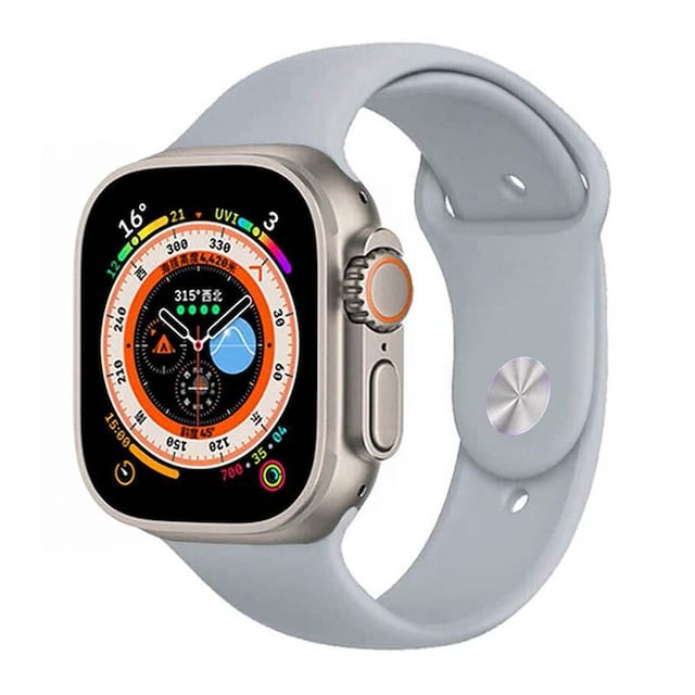 Sport Urrem Apple Watch Ultra (49mm) - Lysegrå