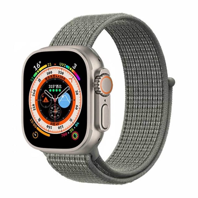 Nylon Urrem Apple Watch Ultra (49mm) - Spuce Fog