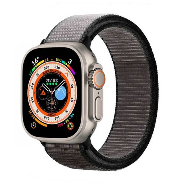 Nylon Urrem Apple Watch Ultra (49mm) - Anchor grey