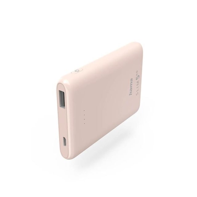 Hama Powerbank Slim 5000mAh Lyserosa