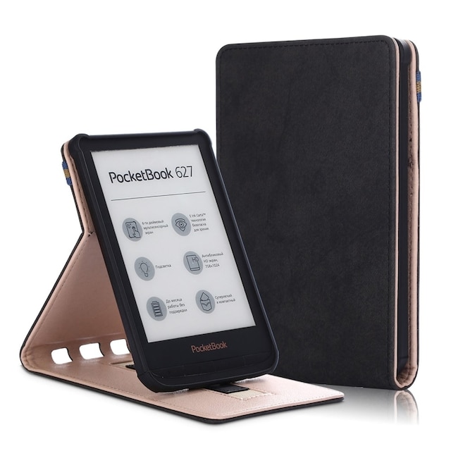 Etui til PocketBook læsetablet - Mange forskellige modeller - Sort