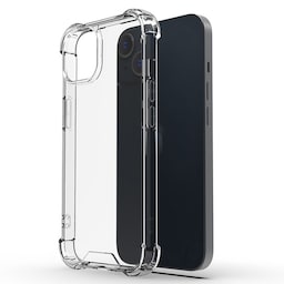 Til iPhone 15 Shell Case TPU-ramme + Akryl-bagside-telefoncover