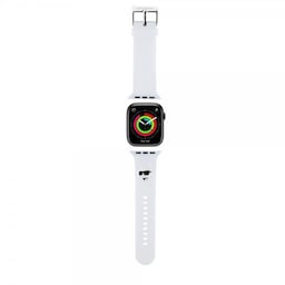 Karl Lagerfeld Apple Watch 38/40/41mm Armbånd Rubber NFT Choupette Hvid