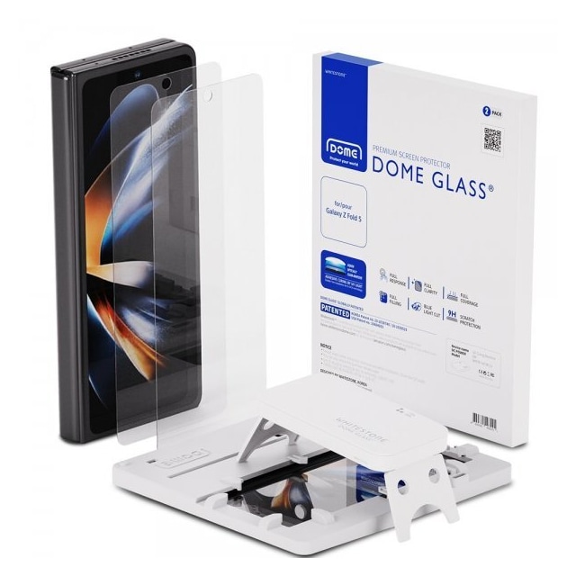 Whitestone Dome Samsung Galaxy Z Fold 5 Skærmbeskytter Dome Glass 2-pak