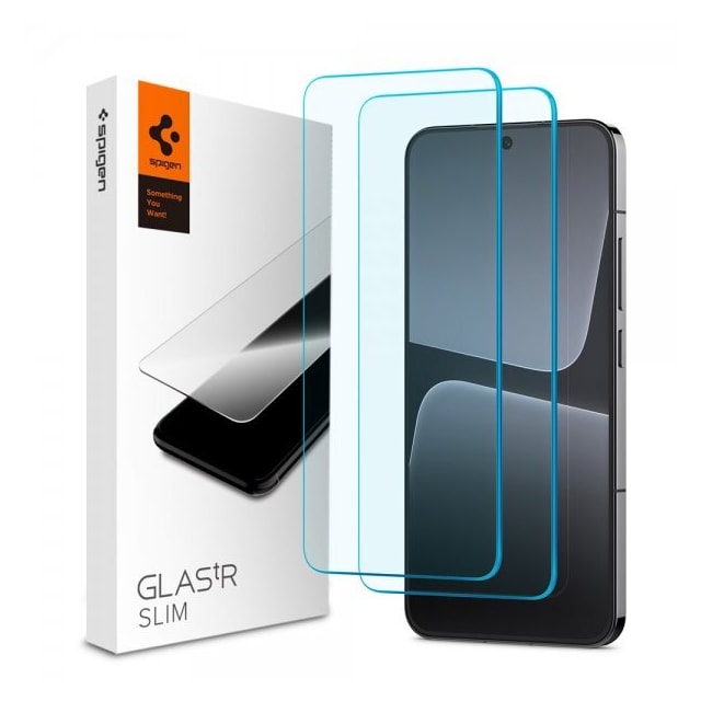 Spigen Xiaomi 13 Skærmbeskytter GLAS.tR Slim 2-pak