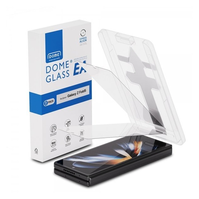 Whitestone Dome Samsung Galaxy Z Fold 5 Skærmbeskytter Dome Glass EZ 2-pak