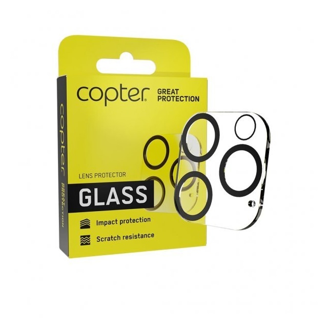 Copter iPhone 13 Pro/iPhone 13 Pro Max Kameralinsebeskytter Exoglass Lens Protector
