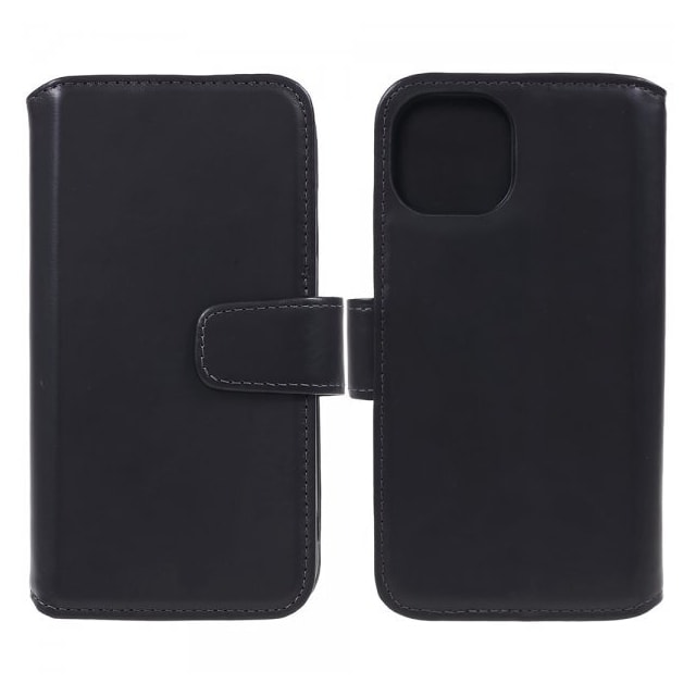 Nordic Covers iPhone 12 Mini Etui Essential Leather Kortholder Raven Black