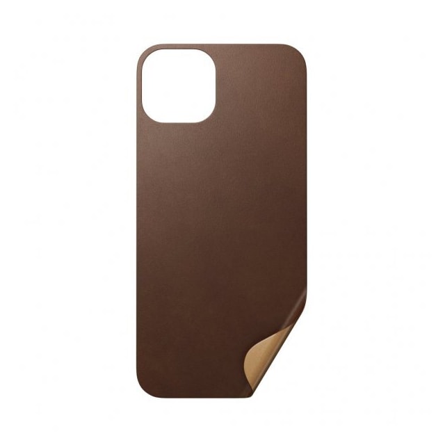 NOMAD iPhone 13 Skin Leather Skin Rustic Brown