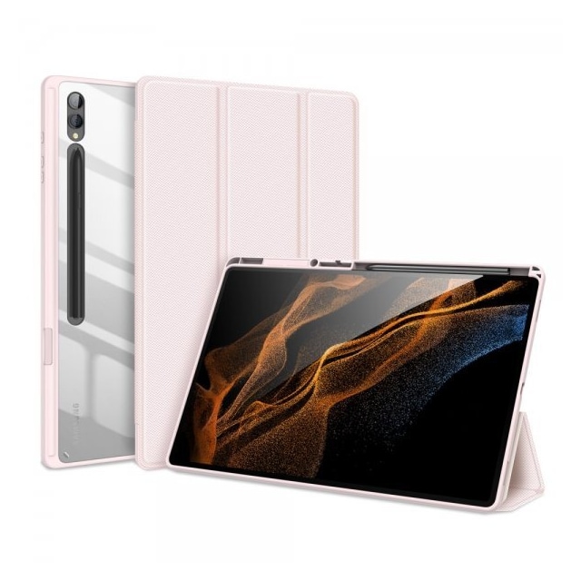 DUX DUCIS Samsung Galaxy Tab S9 Ultra SM-X910 SM-X916 Etui TOBY Series Lyserød