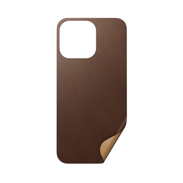NOMAD iPhone 13 Pro Skin Leather Skin Rustic Brown
